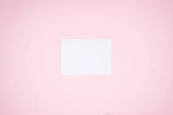 Libro Blanco Sobre Fondo Rosa Para Escribir — Foto de Stock