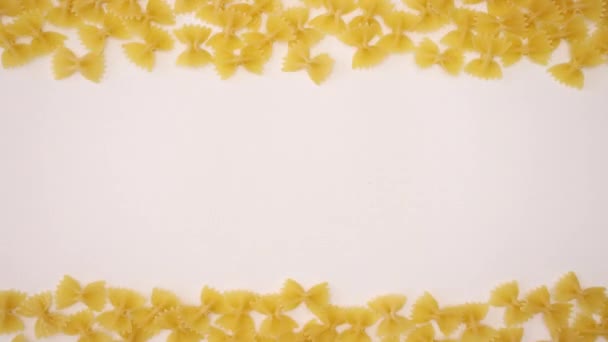 Farfalle Sfondo Bianco Animazione Stop Motion — Video Stock