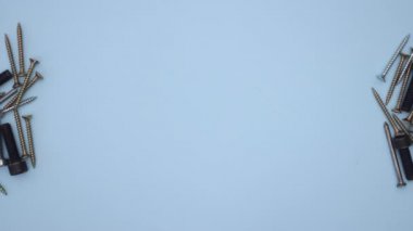 Mavi arka plandaki vidalar - Hareket animasyonu durdur