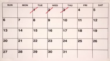 Takvim Ayı hareket animasyonuna durdurma