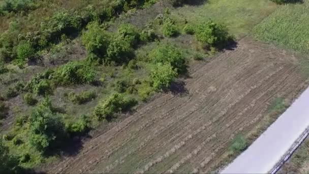 Imagens Aéreas Drone Bela Paisagem Estrada Vazia — Vídeo de Stock