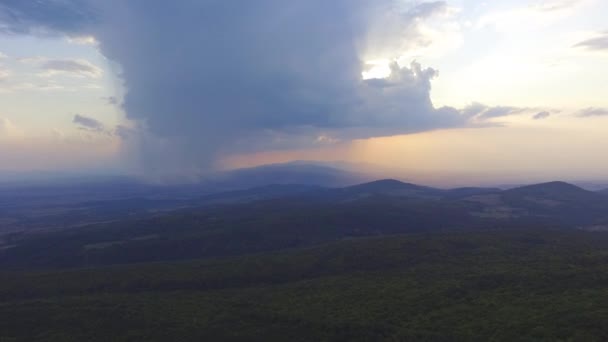 Tempo Lapso Aéreo Drone Imagens Bela Grande Nuvem Céu Paisagem — Vídeo de Stock