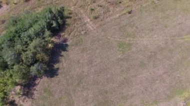 Yaz aylarında kırsal ve manzara havadan drone görüntüleri