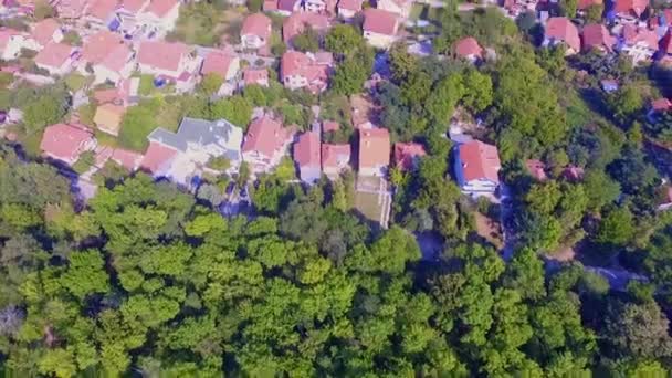 Aerial Drone Beelden Van Nis Stad Servië Zomer — Stockvideo
