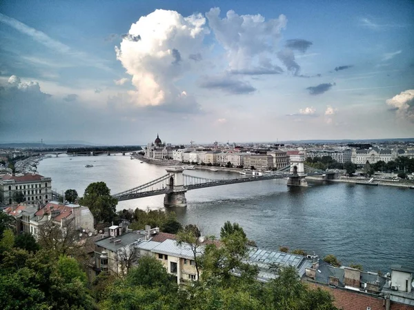 View Budapest Hill Hungary — Stock Photo, Image