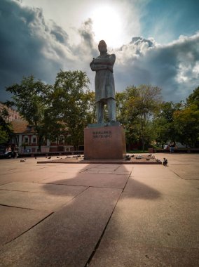 Ana Rus komünist devrimi Friedrich Engelsone Anıtı. Moskova. O bir Alman filozofu, komünist
