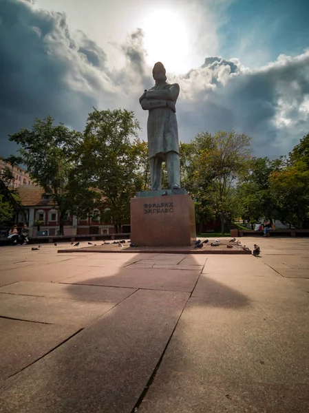 Monument Friedrich Engelsone Parent Russian Communist Revolution Moscow Germanphilosopher Communist — Stock Photo, Image