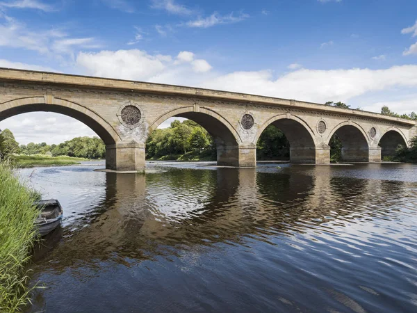 Ponte Coldstream Século Xviii Pelo Engenheiro John Smeaton Liga Coldstream — Fotografia de Stock