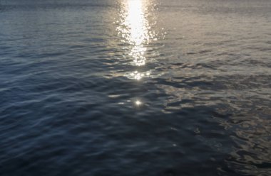 yansımaları ve bokeh bulanık okyanus arka plan