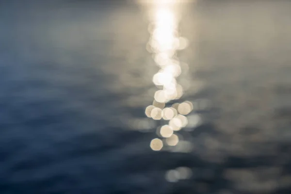 Blurred Ocean Background Reflections Bokeh — Stock Photo, Image