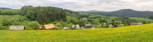 Panorama Beautiful German Village Valley — Stock Photo, Image
