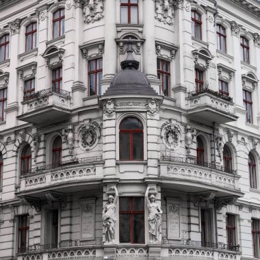 bir cephe zengin sıva ile yakın çekim