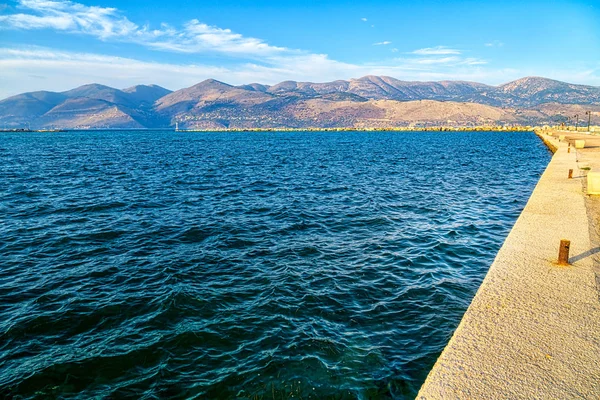 Harbor Lixouri Kefalonia Greece — Stock Photo, Image