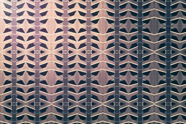 アーキテクチャ パターン ファサード コンクリート要素の対称のテクスチャ — ストック写真