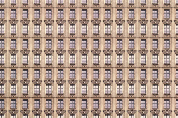 Architektonický Vzor Windows Štukovým Starého Domu Berlín — Stock fotografie