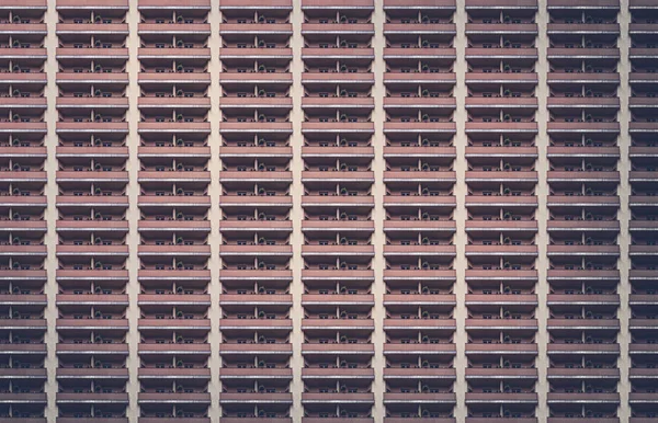 Architectural Pattern Balcony Facade Miserable Berlin House — Stock Photo, Image