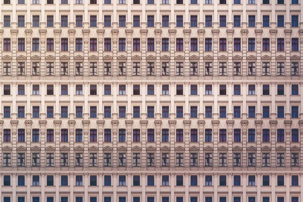 Architecturale Patroon Windows Met Stucwerk Van Een Oud Huis Van — Stockfoto