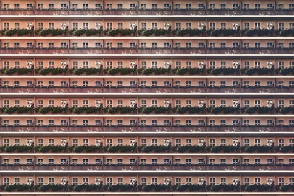 アーキテクチャ パターン ベルリンの家のバルコニーの外観 — ストック写真