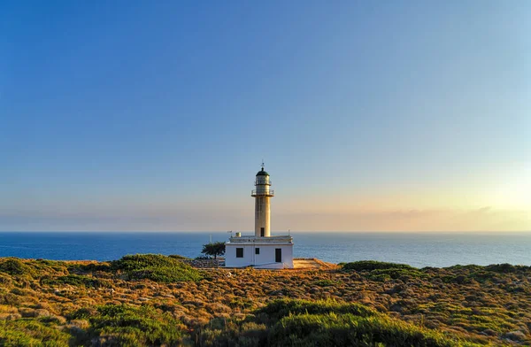 Gerogompos lighthouse, the westernmost point in Greece, Kefalonia — Stock Photo, Image