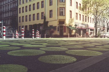 yeşil noktalı ünlü Bergmann caddesi, Berlin Kreuzberg