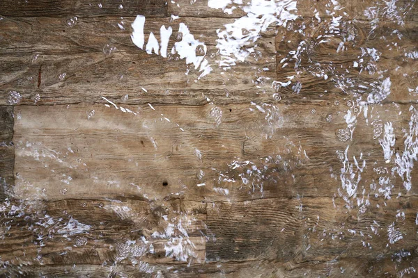 Ev İçi Ahşap Vinil Döşeme R 'den sonra sel suyuyla kaplı