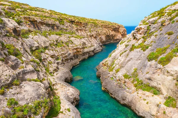 Wiled il-Ghasri. Gozo Adası. Malta manzarası