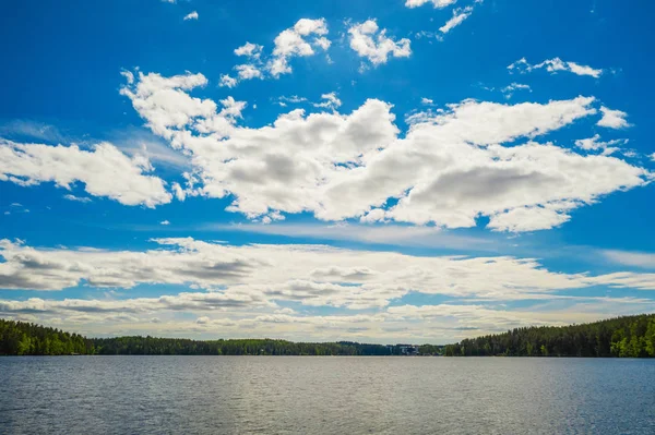 Lake Clouds Sky Landscape Imatra Finland — Stock Photo, Image