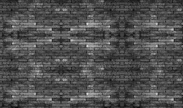 Black Brick Wall Texture Black Stone Blocks Abstract Background Design — Stock Photo, Image