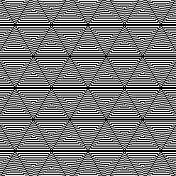 Triangolo Geometrico Astratto Bianco Nero Art Pattern Background Texture Vector — Vettoriale Stock