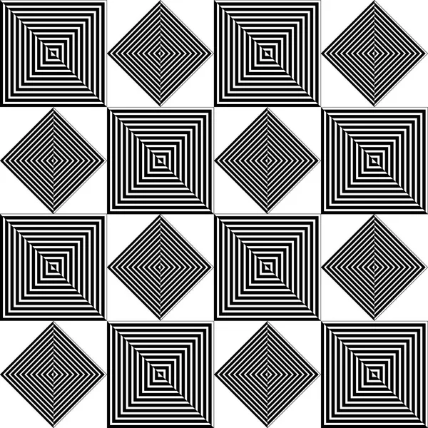 抽象的な幾何学的な黒と白の正方形の背景 ベクトル Eps10 — ストックベクタ