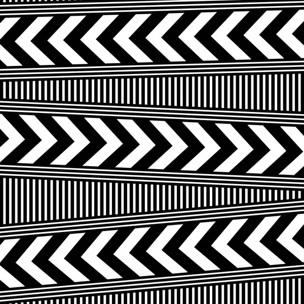 抽象的なオプアートの黒と白の背景 ベクトル Eps10 — ストックベクタ