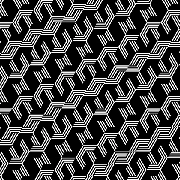 抽象的な黒と白 アート 六角形は 幾何学的 パターン テクスチャ ベクトル Eps10 — ストックベクタ