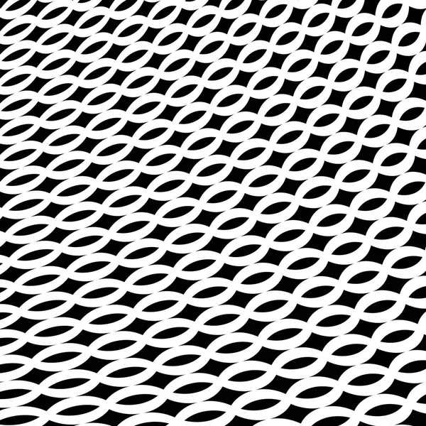 円曲線パターンの黒と白の抽象的な背景 ベクトル Eps10 — ストックベクタ