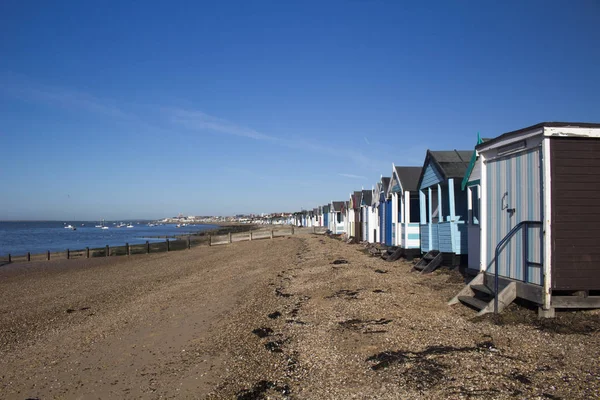 Thorpe Bay Beach, çevre Southend-on-Sea, Essex, İngiltere