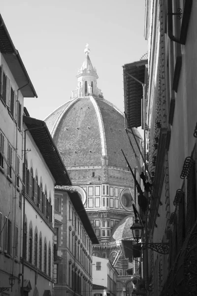 Immagine Bianco Nero Del Duomo Firenze Italia — Foto Stock