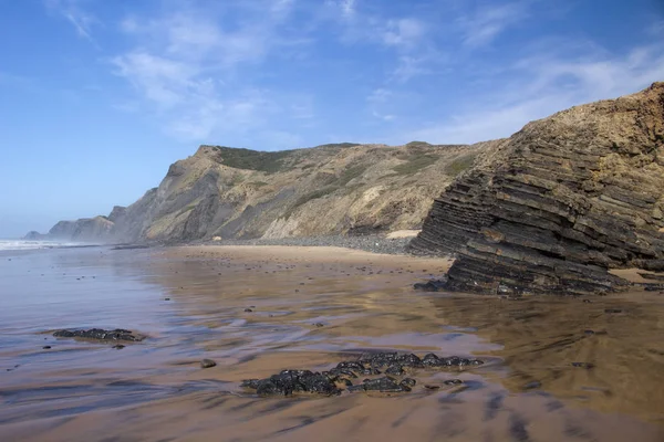 Cordama Strand Aan Westkust Van Algarve Portugal — Stockfoto