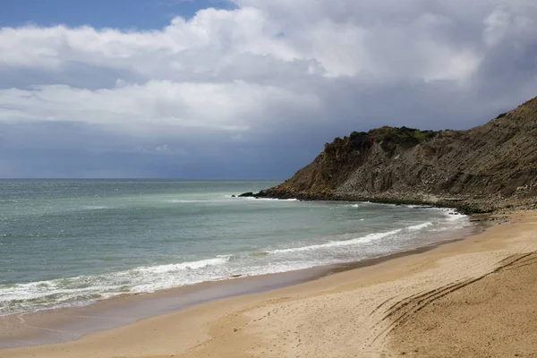 Burgau Beach Aan Westkust Van Algarve Portugal — Stockfoto