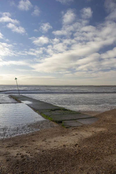 Bell Wharf Beach Leigh Sea Pobliżu Southend Essex England — Zdjęcie stockowe