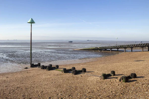 Thorpe Bay Beach, Essex, Inghilterra — Foto Stock