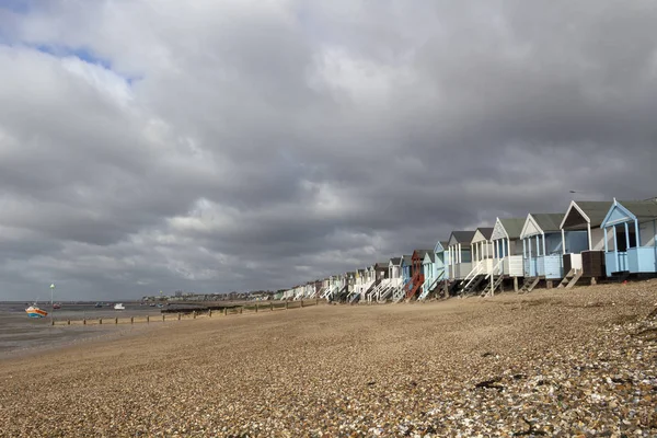 Burzliwy dzień w Thorpe Bay, Essex, Anglia — Zdjęcie stockowe