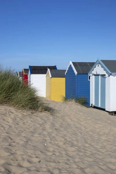 Beach Huts, Southwold, Suffolk, Inghilterra — Foto Stock