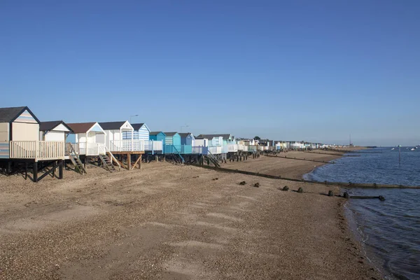 Thorpe bay beach, nahe southend-on-sea, essex, england — Stockfoto