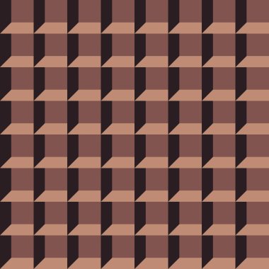 Tek renkli tavan arası deseni kahverengi tonlarda oluşturuldu