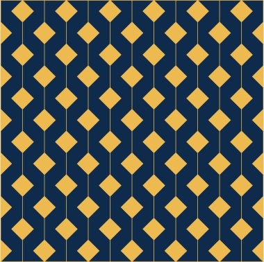 Küçük altın şekilli süslemeler ince altın iplikler üzerinde asılı, koyu lacivert arka planda