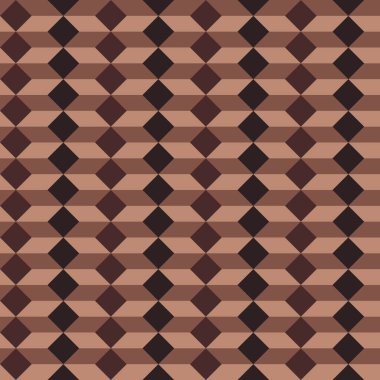 Koyu kahverengi, kakao, çikolata ve kahverengi üçgenlerden oluşmuş.