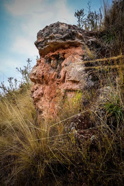 Pierre Face Inca Chincha Pérou — Photo