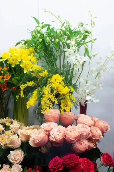 Букет Квітів Квітковому Магазині — стокове фото