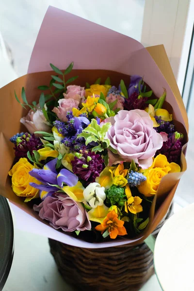 Букет Цветов Цветочном Магазине — стоковое фото