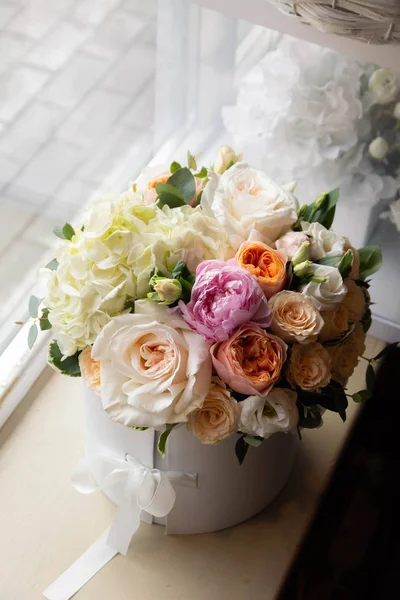 Букет Цветов Цветочном Магазине Свадебный Салон — стоковое фото