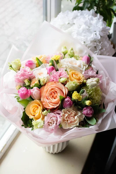 Bouquet Flowers Floristry Shop Wedding Salon — Stock Photo, Image